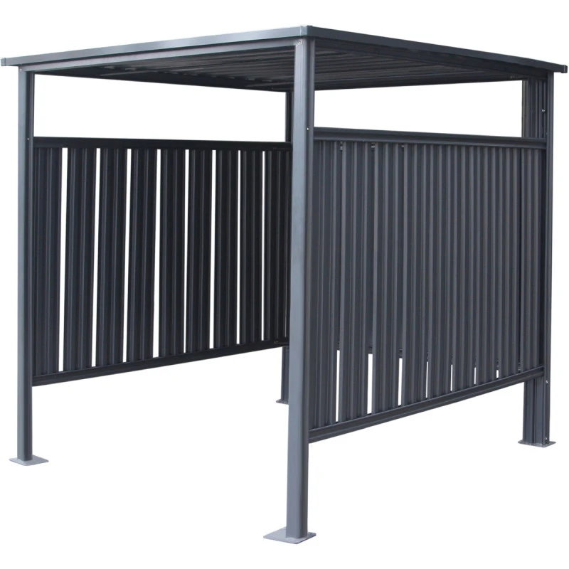 Abri à Vélos En Acier Thermolaqué Gris Anthracite 3,6m² Westmann 3 Abri à Vélos En Acier Thermolaqué Gris Anthracite 3,6m² Westmann