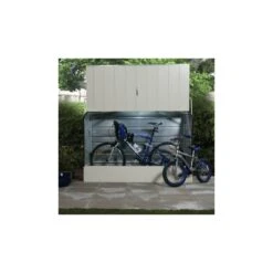 Abri à Vélos En Métal 1750L Anthracite 1,74m² + Kit D'ancrage TRIMETALS -Jardin Soldes abri a velos en metal 1750l anthracite 174m trimetals 2