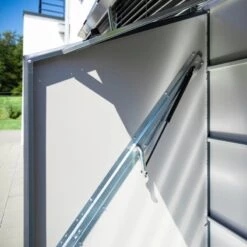 Abri à Vélos En Métal Sesame 1500L Anthracite 1,41m² TRIMETALS -Jardin Soldes abri a velos en metal sesame 1500l anthracite 141m trimetals 4