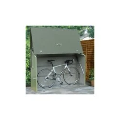 Abri à Vélos En Métal Sesame 1500L Vert 1,41m² TRIMETALS -Jardin Soldes abri a velos en metal sesame 1500l vert 141m trimetals 3