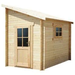 Abri Adossé 5,96m² PLUS En Bois Massif 28mm Gardy Shelter