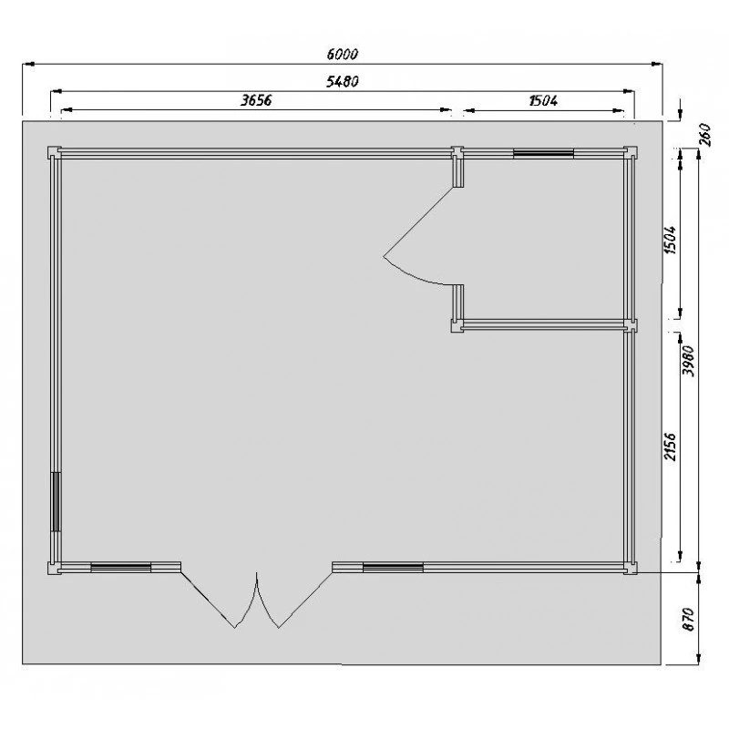 Abri Bois Massif 22m² MODERNE Traité Marron 40mm Gardy Shelter 5 Abri Bois Massif 22m² MODERNE Traité Marron 40mm Gardy Shelter – Image 3