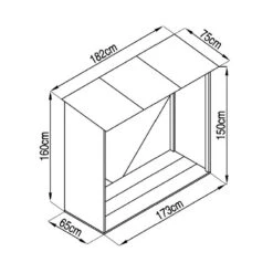 Abri Bûches En Métal 1,37m² Imitation Bois Vieilli -Jardin Soldes abri buches en metal 137m imitation bois vieilli 2