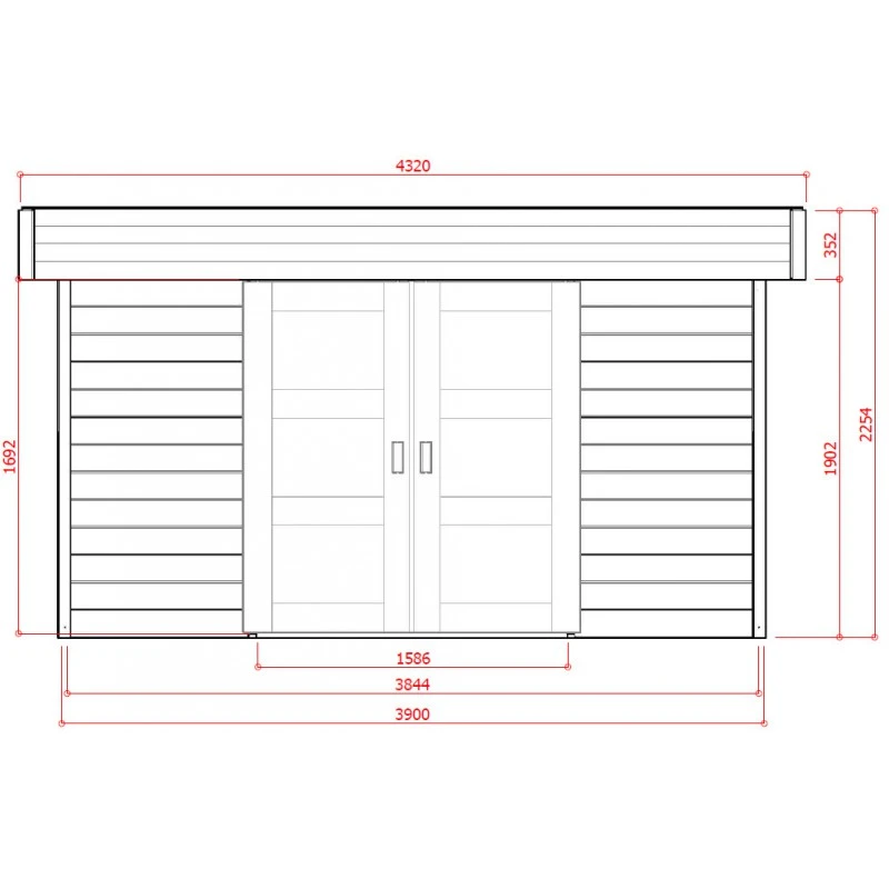 Abri De Jardin 12,07m² Malmo En Bois Massif 28mm SOLID 5 Abri De Jardin 12,07m² Malmo En Bois Massif 28mm SOLID – Image 3