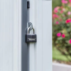 Abri De Jardin 2,35m² Monopente En Acier Galvanisé Anthracite Spacemaker -Jardin Soldes abri de jardin 235m monopente en acier galvanise anthracite spacemaker 3