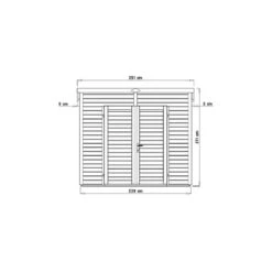 Abri De Jardin 4,31m² Skur 4 + Plancher Traité Peint Gris Baltic 10 Abri De Jardin 4,31m² Skur 4 + Plancher Traité Peint Gris Baltic -Jardin Soldes abri de jardin 431m skur 4 plancher traite peint gris baltic 2