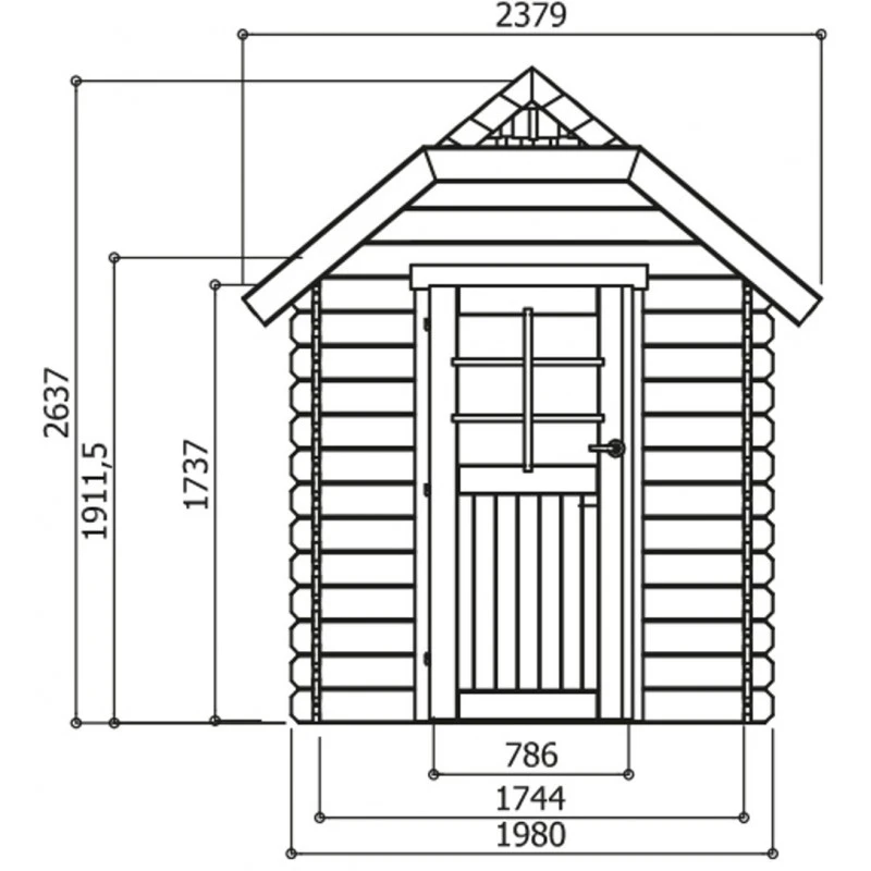 Abri De Jardin 5,90m² Galway En Bois Massif PEFC 28mm + Shingles - SOLID 4 Abri De Jardin 5,90m² Galway En Bois Massif PEFC 28mm + Shingles - SOLID – Image 2