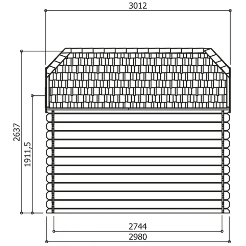 Abri De Jardin 5,90m² Galway En Bois Massif PEFC 28mm + Shingles - SOLID 5 Abri De Jardin 5,90m² Galway En Bois Massif PEFC 28mm + Shingles - SOLID – Image 3