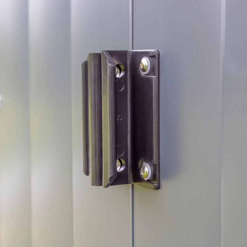 Abri De Jardin 7,57m² Toit Double Pente En Acier Galvanisé Anthracite Spacemaker 7 Abri De Jardin 7,57m² Toit Double Pente En Acier Galvanisé Anthracite Spacemaker – Image 5