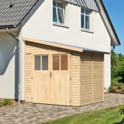 Abri De Jardin Adossé En Bois Certifié 4,18m² Bomlitz 2 - Karibu 9 Abri De Jardin Adossé En Bois Certifié 4,18m² Bomlitz 2 - Karibu -Jardin Soldes abri de jardin adosse en bois certifie 418m bomlitz 2 karibu 1