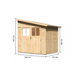Abri De Jardin Adossé En Bois Certifié 4,18m² Bomlitz 2 - Karibu 10 Abri De Jardin Adossé En Bois Certifié 4,18m² Bomlitz 2 - Karibu -Jardin Soldes abri de jardin adosse en bois certifie 418m bomlitz 2 karibu 2