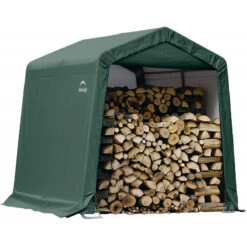 Abri De Jardin Démontable 5,76m² En Acier Et Polyéthylène Vert – Shelter Logic -Jardin Soldes abri de jardin demontable 576m en acier et polyethylene vert shelter logic 2