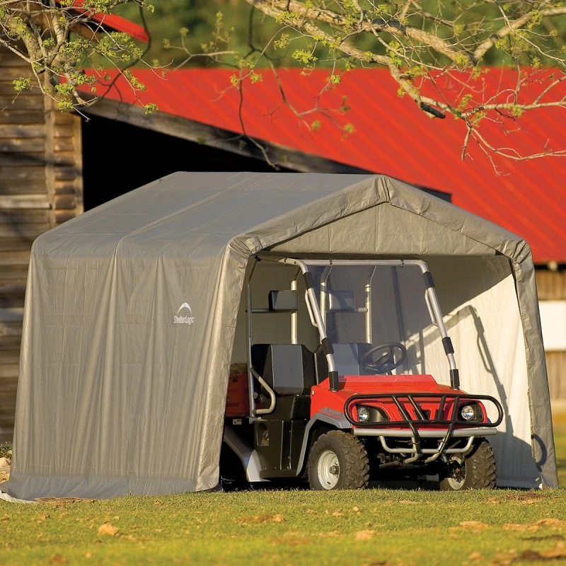 Abri De Jardin Démontable 9m² En Acier Et Polyéthylène Gris – Shelter Logic 7 Abri De Jardin Démontable 9m² En Acier Et Polyéthylène Gris – Shelter Logic – Image 5