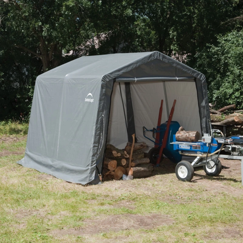 Abri De Jardin Démontable 9m² En Acier Et Polyéthylène Gris – Shelter Logic 8 Abri De Jardin Démontable 9m² En Acier Et Polyéthylène Gris – Shelter Logic – Image 6