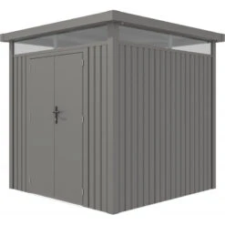 Abri De Jardin En Acier Galvanisé Kosto 5,29m² + Kit D'ancrage - X-Métal -Jardin Soldes abri de jardin en acier galvanise kosto 529m kit d ancrage x metal 4