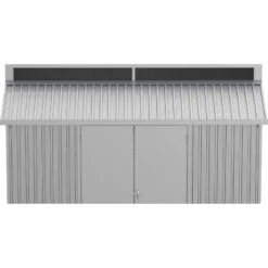 Abri De Jardin En Aluminium Gris Avec Puits De Lumière 5,33m² + Kit Fondation - DURAMAX -Jardin Soldes abri de jardin en aluminium gris avec puits de lumiere 533m kit fondation duramax 2