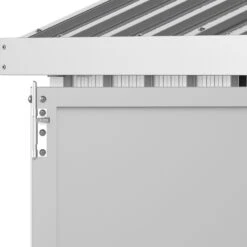 Abri De Jardin En Aluminium Gris Avec Puits De Lumière 5,33m² + Kit Fondation - DURAMAX -Jardin Soldes abri de jardin en aluminium gris avec puits de lumiere 533m kit fondation duramax 5