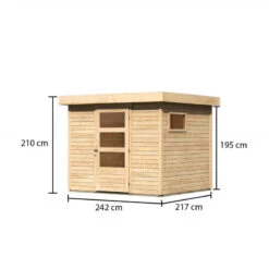 Abri De Jardin En Bois 5,25m² Freiburg 3 - Karibu -Jardin Soldes abri de jardin en bois 525m freiburg 3 karibu 3