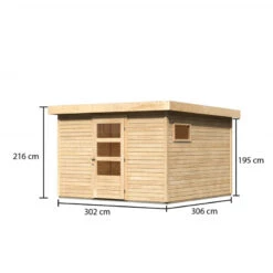 Abri De Jardin En Bois 9,24m² Freiburg 6 - Karibu -Jardin Soldes abri de jardin en bois 924m freiburg 6 karibu 2