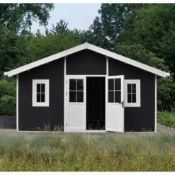Abri De Jardin En Bois Composite 28mm Anthracite 19,22m² PREMIUM - Woodlife Garden -Jardin Soldes abri de jardin en bois composite 28mm anthracite 1922m premium woodlife garden 2
