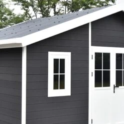 Abri De Jardin En Bois Composite 28mm Anthracite 19,22m² PREMIUM - Woodlife Garden -Jardin Soldes abri de jardin en bois composite 28mm anthracite 1922m premium woodlife garden 4