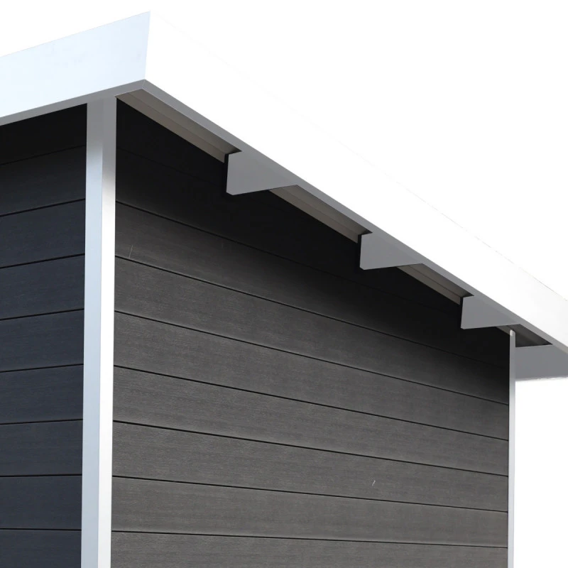 Abri De Jardin En Bois Composite 28mm Anthracite 4,41m² PREMIUM Toit Plat - Woodlife Garden 7 Abri De Jardin En Bois Composite 28mm Anthracite 4,41m² PREMIUM Toit Plat - Woodlife Garden – Image 5