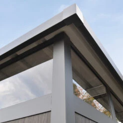 Abri De Jardin En Bois Composite 28mm Anthracite 5,28m² GORDON Skylight - Woodlife Garden -Jardin Soldes abri de jardin en bois composite 28mm anthracite 528m gordon skylight woodlife garden 5