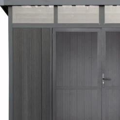 Abri De Jardin En Bois Composite 28mm Anthracite 6,69m² GORDON Skylight - Woodlife Garden -Jardin Soldes abri de jardin en bois composite 28mm anthracite 669m gordon skylight woodlife garden 3