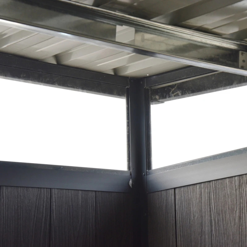 Abri De Jardin En Bois Composite 28mm Anthracite 6,69m² WINSTON Skylight - Woodlife Garden 5 Abri De Jardin En Bois Composite 28mm Anthracite 6,69m² WINSTON Skylight - Woodlife Garden – Image 3