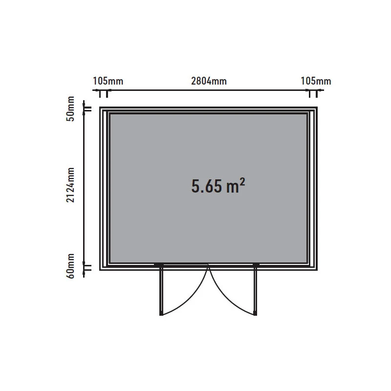 Abri De Jardin En Bois Composite 28mm Anthracite 6,69m² WINSTON Skylight - Woodlife Garden 7 Abri De Jardin En Bois Composite 28mm Anthracite 6,69m² WINSTON Skylight - Woodlife Garden – Image 5