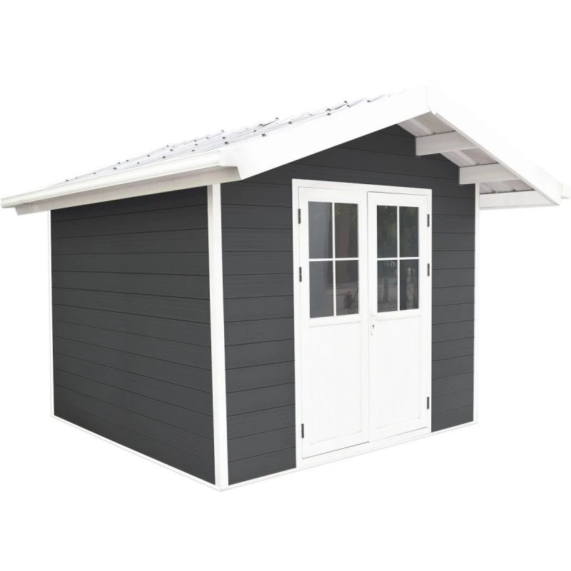 Abri De Jardin En Bois Composite 28mm Anthracite 7,78m² PREMIUM - Woodlife Garden 4 Abri De Jardin En Bois Composite 28mm Anthracite 7,78m² PREMIUM - Woodlife Garden – Image 2