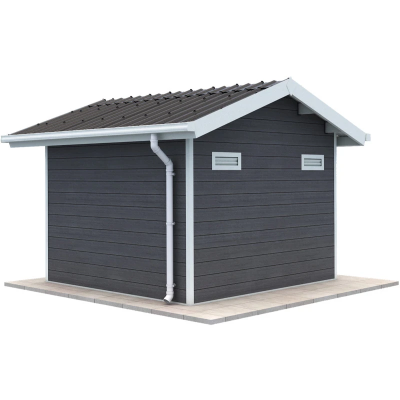 Abri De Jardin En Bois Composite 28mm Anthracite 7,78m² PREMIUM - Woodlife Garden 6 Abri De Jardin En Bois Composite 28mm Anthracite 7,78m² PREMIUM - Woodlife Garden – Image 4