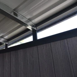 Abri De Jardin En Bois Composite 28mm Anthracite 8,09m² WINSTON Skylight - Woodlife Garden -Jardin Soldes abri de jardin en bois composite 28mm anthracite 809m winston skylight woodlife garden 5