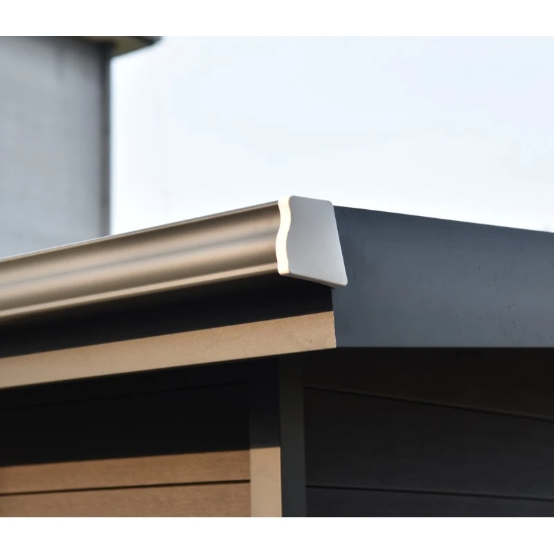 Abri De Jardin En Bois Composite 28mm Aspect Bois 12m² PREMIUM Toit Monopente - Woodlife Garden 7 Abri De Jardin En Bois Composite 28mm Aspect Bois 12m² PREMIUM Toit Monopente - Woodlife Garden – Image 5