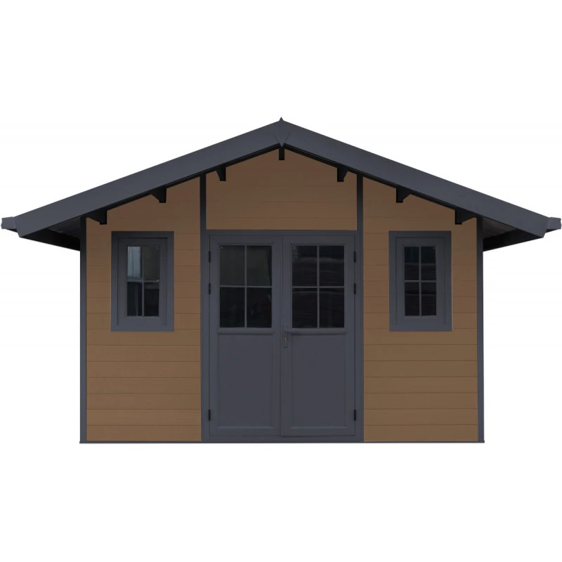 Abri De Jardin En Bois Composite 28mm Aspect Bois 14,75m² PREMIUM - Woodlife Garden 5 Abri De Jardin En Bois Composite 28mm Aspect Bois 14,75m² PREMIUM - Woodlife Garden – Image 3