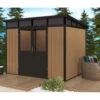 Abri De Jardin En Bois Composite 28mm Aspect Bois 6,69m² WINSTON Skylight - Woodlife Garden -Jardin Soldes abri de jardin en bois composite 28mm aspect bois 669m winston skylight woodlife garden