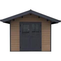 Abri De Jardin En Bois Composite 28mm Aspect Bois 7,78m² PREMIUM - Woodlife Garden -Jardin Soldes abri de jardin en bois composite 28mm aspect bois 778m premium woodlife garden 2