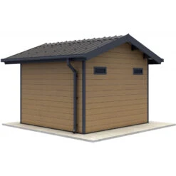 Abri De Jardin En Bois Composite 28mm Aspect Bois 7,78m² PREMIUM - Woodlife Garden -Jardin Soldes abri de jardin en bois composite 28mm aspect bois 778m premium woodlife garden 3