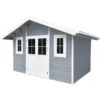 Abri De Jardin En Bois Composite 28mm Gris Clair 10,71m² PREMIUM - Woodlife Garden -Jardin Soldes abri de jardin en bois composite 28mm gris clair 1071m premium woodlife garden