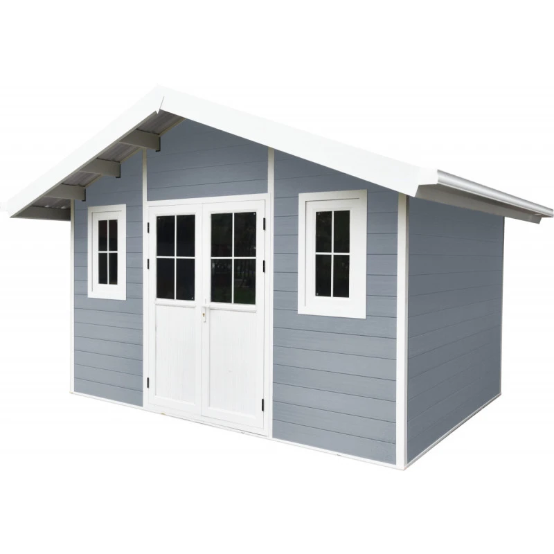 Abri De Jardin En Bois Composite 28mm Gris Clair 10,71m² PREMIUM - Woodlife Garden 3 Abri De Jardin En Bois Composite 28mm Gris Clair 10,71m² PREMIUM - Woodlife Garden