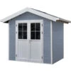 Abri De Jardin En Bois Composite 28mm Gris Clair 4,77m² PREMIUM - Woodlife Garden -Jardin Soldes abri de jardin en bois composite 28mm gris clair 477m premium woodlife garden
