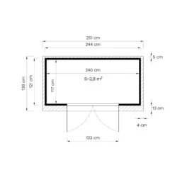 Abri De Jardin En Bois Gris Clair 3,49m² Skur 2 + Plancher – Baltic -Jardin Soldes abri de jardin en bois gris clair 349m skur 2 plancher baltic 2