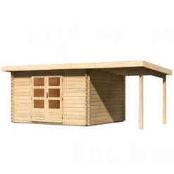 Abri De Jardin En Bois Massif 10,60m² Bastrup 7 Avec Appentis 200cm – Karibu -Jardin Soldes abri de jardin en bois massif 1060m bastrup 7 avec appentis 200cm woodfeeling 2