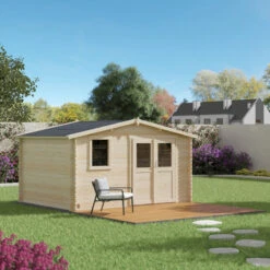 Abri De Jardin En Bois Massif 11,9m² ONEGA – Madriers 28mm – Forest Style -Jardin Soldes abri de jardin en bois massif 119m onega madriers 28mm forest style 3