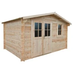 Abri De Jardin En Bois Massif 12m² PLUS - Madriers 28mm Gardy Shelter