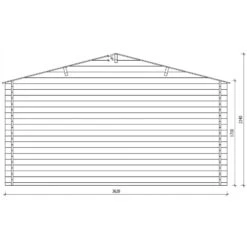 Abri De Jardin En Bois Massif 13m² PRIMO - Madriers 28mm Gardy Shelter -Jardin Soldes abri de jardin en bois massif 13m primo madriers 28mm gardy shelter 4