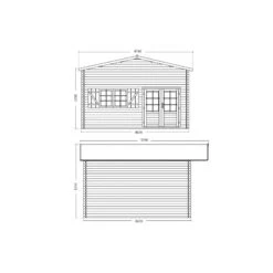 Abri De Jardin En Bois Massif 44mm - 19,2m² Jasmin + Mezzanine 8,68m² – Forest Style 9 Abri De Jardin En Bois Massif 44mm - 19,2m² Jasmin + Mezzanine 8,68m² – Forest Style -Jardin Soldes abri de jardin en bois massif 192m jasmin mezzanine 868m forest style 2