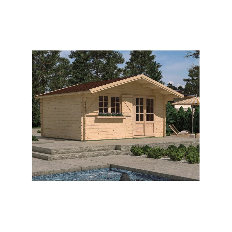 Abri De Jardin En Bois Massif 44mm - 19,82m² Lilac – Forest Style 3 Abri De Jardin En Bois Massif 44mm - 19,82m² Lilac – Forest Style