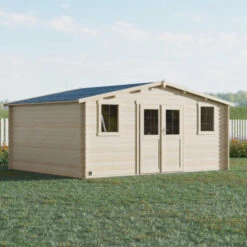 Abri De Jardin En Bois Massif 19,8m² NYASSA – Madriers 28mm – Forest Style -Jardin Soldes abri de jardin en bois massif 198m nyassa madriers 28mm forest style 2