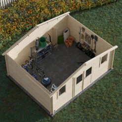 Abri De Jardin En Bois Massif 19,8m² NYASSA – Madriers 28mm – Forest Style -Jardin Soldes abri de jardin en bois massif 198m nyassa madriers 28mm forest style 3